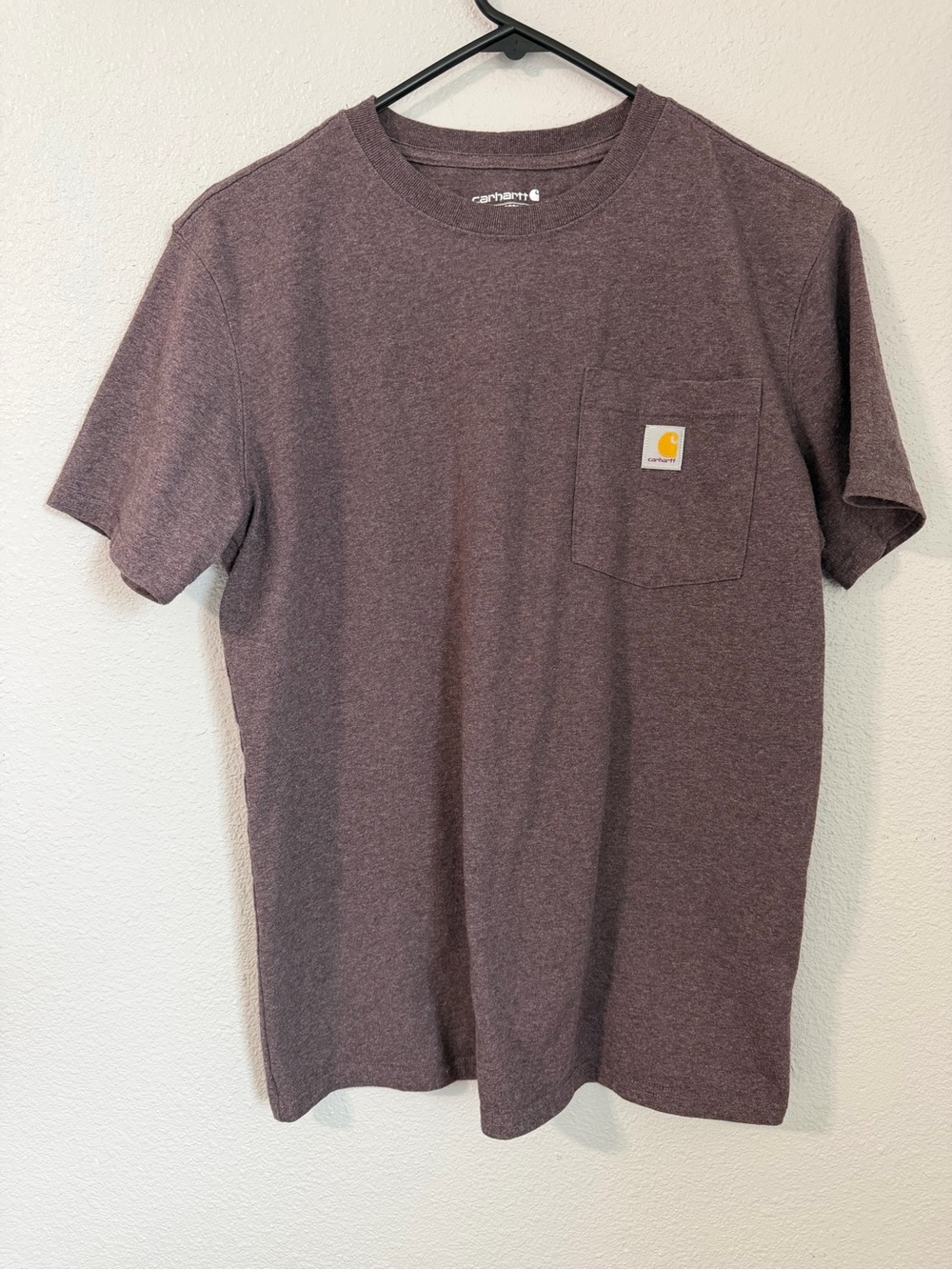 Carhartt K127 Workwear Pocket T-Shirt Loose Fit Brown Heather Size M (8-10)